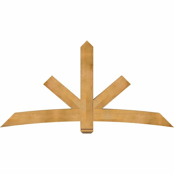 Ekena Millwork Alberta Rough Sawn Timber Gable Bracket, Western Red Cedar, 84"W x 42"H x 6"D x 6"F, 12/12 Pitch GBW084X42X0606ALB00RWR - main